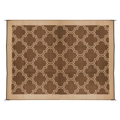 Picture of Camco  6' x 9'  Brown/ Tan Camping Mat 42877 01-0747                                                                         