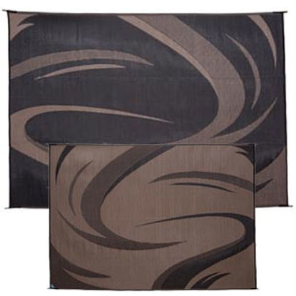 Picture of Ming's Mark  8' x 11' Black/ Brown Swish Reversible Camping Mat SD8111 01-0861                                               