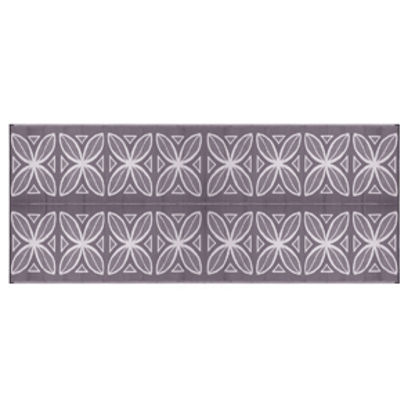 Picture of Camco  8' x 20' Charcoal Botanical Reversible Camping Mat 42833 01-2943                                                      