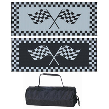 Picture of Ming's Mark  8' x 20' Black/White Reversible Camping Mat RF-8201 01-4723                                                     