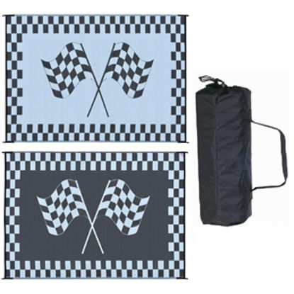 Picture of Ming's Mark  6' x 9' Black/White Reversible Camping Mat RF-6091 01-4724                                                      