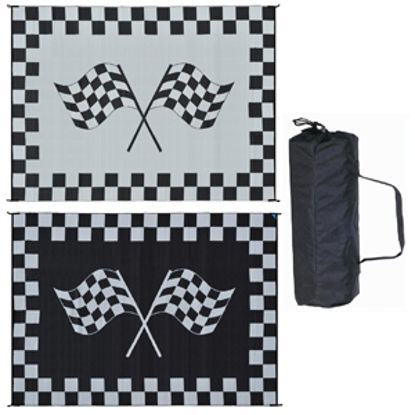 Picture of Ming's Mark  9' x 12' Black/White Reversible Camping Mat RF-9121 01-4750                                                     