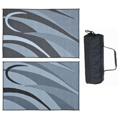 Picture of Ming's Mark  8' x 12' Black/Silver Reversible Camping Mat GA1 01-4991                                                        