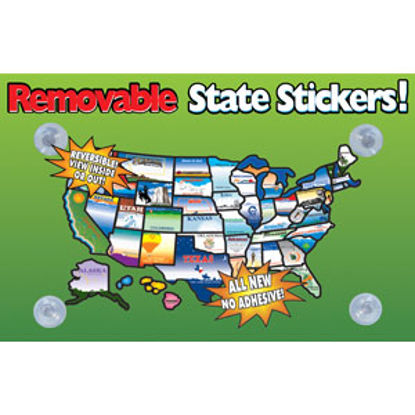 Picture of State Stickers  Removable State Stickers REMOVABLESTATESTICKERS 03-0129                                                      