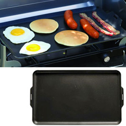Picture of Camco  10"W x 16-1/2"L Rectangular Non-Stick Coated Aluminum Griddle 51049 03-0759                                           