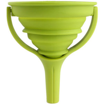 Picture of Dexas  Green 4.5" Collapsible Funnel GCF383 03-1124                                                                          