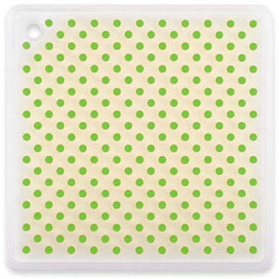 Picture of Dexas  Green Heat Resistant Silicone Plain Board Trivet w/ Raised Nibs GPN22383 03-1152                                      