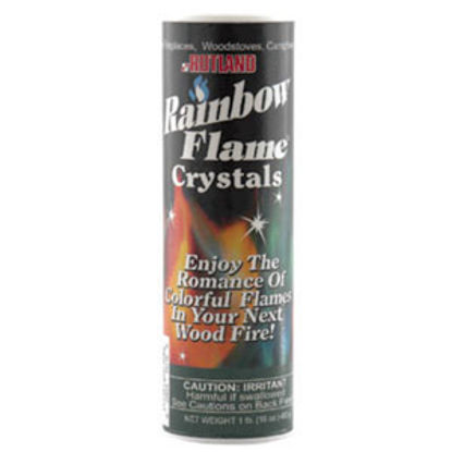 Picture of Rutland Products Rainbow Flame (R) 1 lb Canister Crystal Type Blue And Green Flame Campfire Colorant 715 03-2121             