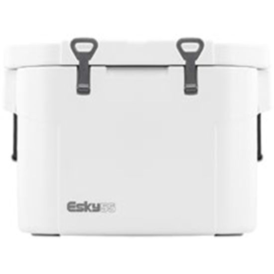 Picture of Coleman Outdoor ESKY (R) White 55 Qt 27.4"W x 19.6"D x 19.6"H Hard Beverage Cooler w/Coleman Logo 3000002623 03-9947         