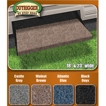 Picture of Prest-o-Fit Outrigger (R) Brown 23" Entry Step Rug 2-0351 04-0502                                                            