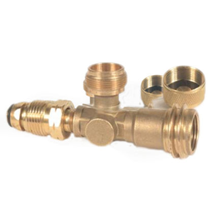 Picture of Camco  Brass LP Tee w/ 3 Ports 59093 06-0483                                                                                 