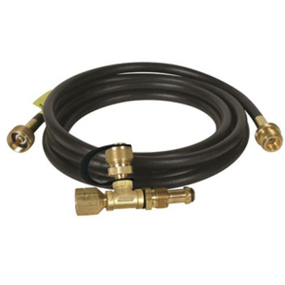 Picture of Camco  Brass LP Tee w/ 3 Ports & 12' Hose 59103 06-0484                                                                      