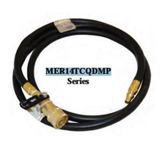 Picture of Marshall Excelsior  Female QD X 1/4" Male QD X 72"L LP Feed Hose MER14TCQDMP-72P 06-4731                                     