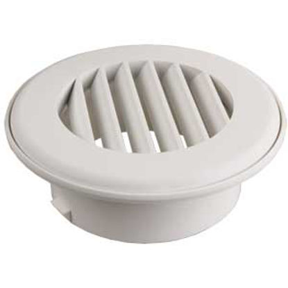 Picture of JR Products  Polar White 4" Dia 360 Deg Rotation Heating/ Cooling Register w/o Damper HV4PW-A 08-0180                        