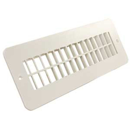 Picture of JR Products  Polar White 9-7/8"W x 2-1/4"H Floor Heating/ Cooling Register w/o Damper 288-86-A-PW-A 08-0204                  