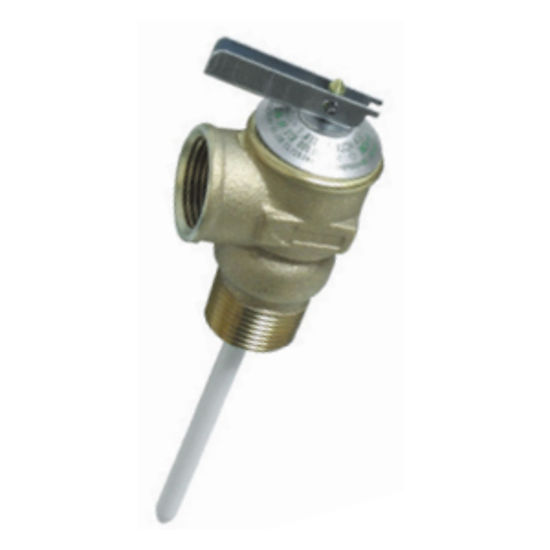 Picture of Camco  3/4" 150 PSI Pressure Relief Valve w/ 4" Probe 10473 09-0201                                                          