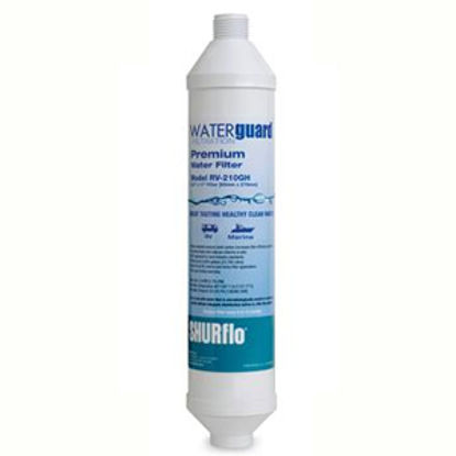 Picture of SHURflo Waterguard (TM) In-Line KDF-55 & Carbon Fresh Water Filter RV-210GH-KDF-A 10-0494                                    
