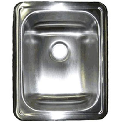 Picture of Lasalle Bristol  6"H X 14-7/8"W X 12-3/8"D Rectangular Stainless Steel Sink 13RSM1412 10-0504                                