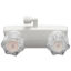 Picture of Dura Faucet  4" White Plastic Shower Valve w/Clear Knobs DF-SA100A1-WT 10-0818                                               