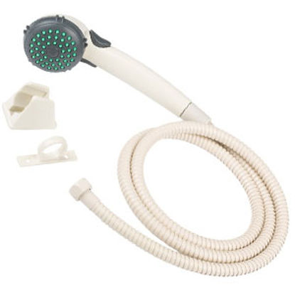 Picture of Dura Faucet  Bisque Handheld Shower Head w/Single Spray Setting & 60" Hose DF-SA400K-BQ 10-1243                              