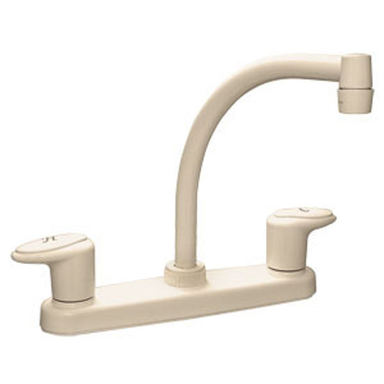 Picture of Phoenix Faucets Catalina Biscuit w/Levers 8" Kitchen Faucet w/Hi-Arc Spout PF221101 10-1394                                  