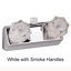 Picture of Lasalle Bristol  White w/2 Smoked Knob 4" Lavatory Faucet 20354RW21 10-1437                                                  