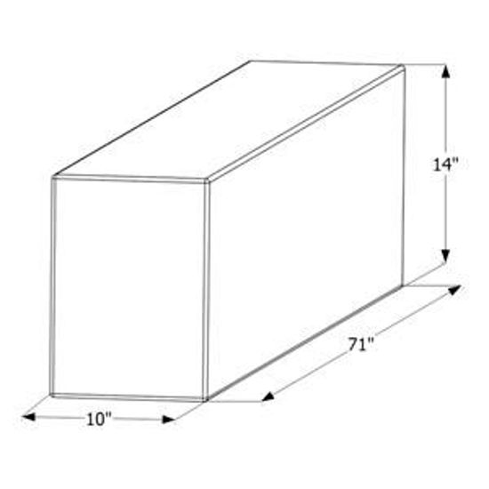 Picture of ICON  71" x 14" x 10" 41 Gal Fresh Water Tank 12451 10-1590                                                                  