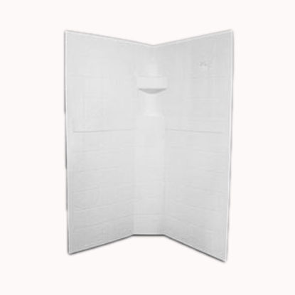 Picture of Specialty Recreation  3-Piece White 32" x 32" x 67" Neo Angle Shower Surround NSW3232W 10-1886                               