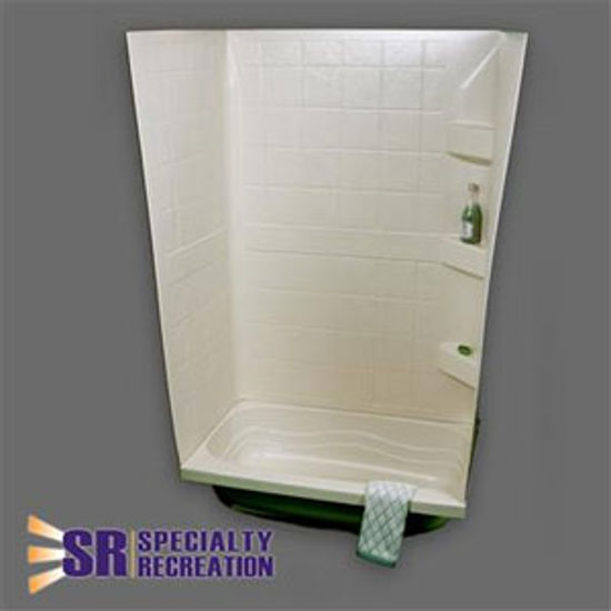 Picture of Specialty Recreation  Parchment 24"W x 40"L x 59"H Shower Surround TW2440P 10-1929                                           