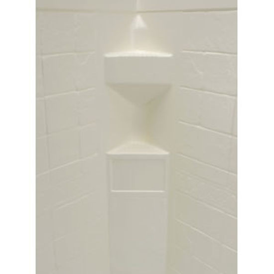 Picture of Better Bath  1-Piece White 34"L x 34"W x 64"H Neo Angle Shower Surround 306204 10-5726                                       