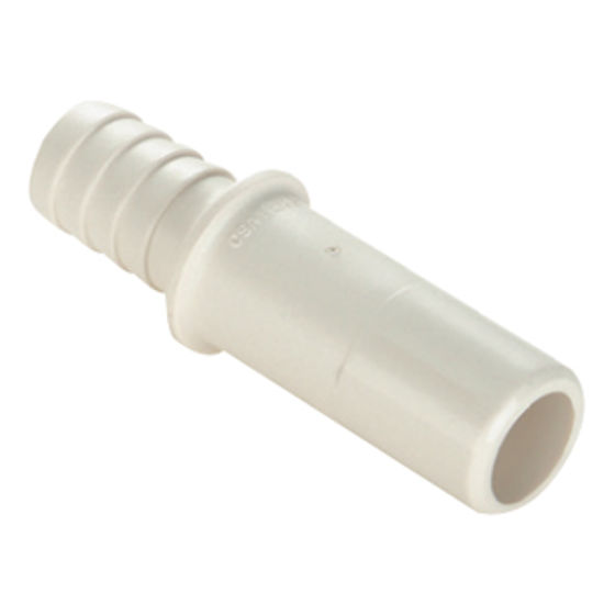 Picture of Sea Tech 35 Series 1/2" Copper Tube Male Stem x 1/2" Hose Barb White Polysulfone Fresh Water St 013511-1008 10-8183          