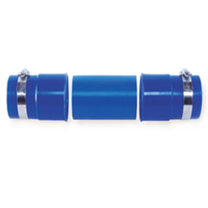 Picture of Prest-o-Fit Blue Line (R) Blue Sewer Hose Connector w/Clamps, Hose Coupler 1-0204 11-0279                                    