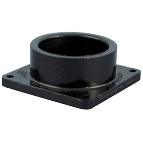 Picture of Valterra  1-1/2" Hub Plastic Waste Valve Fitting w/ Flange T1005-1 11-0608                                                   