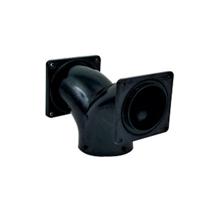 Picture of Valterra  2 Way Elbow Plastic Waste Valve Fitting w/ 3" Rotating Flange T1039 11-0662                                        