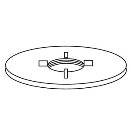 Picture of Custom Roto Molding  Polyethylene 1-1/4" FPT Flush Threaded Spin Holding Tank Fitting 55 11-0968                             