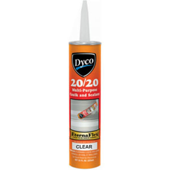 Picture of Dyco Paints  Clear 11 Oz Tube Acrylic Elastomeric Caulk 2020-T-CL 13-0645                                                    