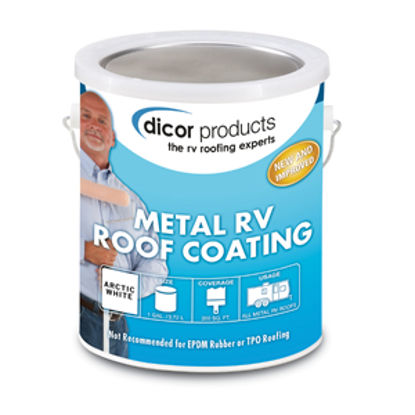 Picture of Dicor  1 Gal Can White Roof Coating For RV Roof RP-MRC-1 13-1405                                                             