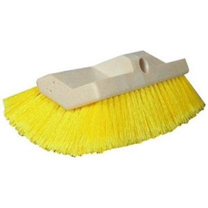 Picture of Star Brite  10" Rectangular Yellow Soft Polymer Bristle Car Wash Brush Head 040014 13-1553                                   