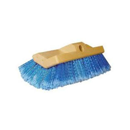 Picture of Star Brite  10" Rectangular Blue Medium Polymer Bristle Car Wash Brush Head 040015 13-1554                                   