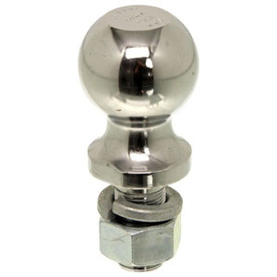 Picture of Tow-Ready  Chrome 2-5/16" Trailer Hitch Ball w/ 1" Diam x 2-1/8" Shank 63847 14-8620                                         