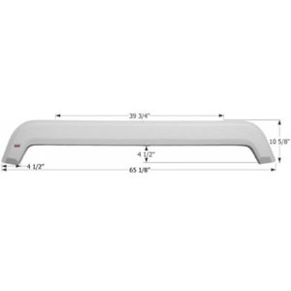 Picture of Icon  Polar White Tandem Axle Fender Skirt For KZ Brands 01802 15-0618                                                       