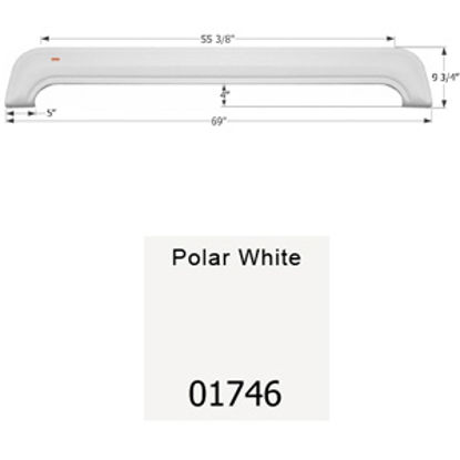 Picture of Icon  Polar White Tandem Axle Fender Skirt For KZ Brands 01746 15-1650                                                       