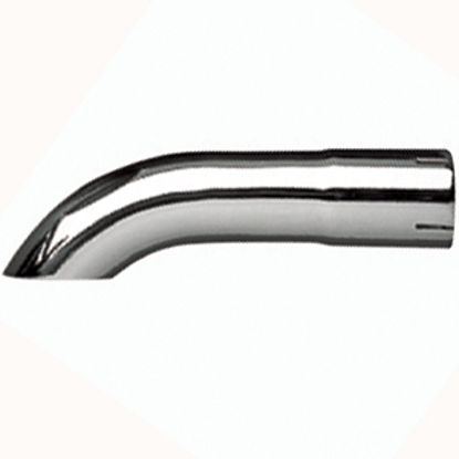 Picture of US Gear  1-1/4"Dia In X 10"L Double Chrome Plated Exhaust Side Pipe Turnout CTD-1250 15-1769                                 