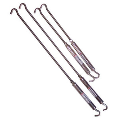Picture of Torklift AnchorGuard 4-Pack Stainless Steel Spring Loaded Hook & Hook Style Turnbuckle S9013 16-0534