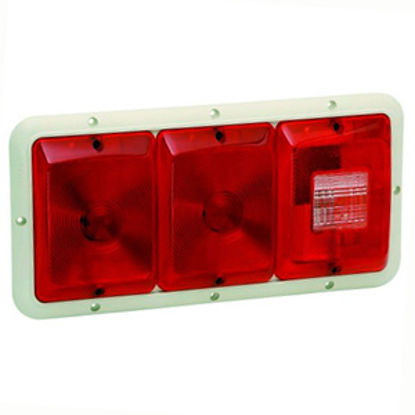 Picture of Bargman 84 Series Red 14-1/16"x6-15/16"x1-1/4" Tail Light 30-84-002 18-0054                                                  