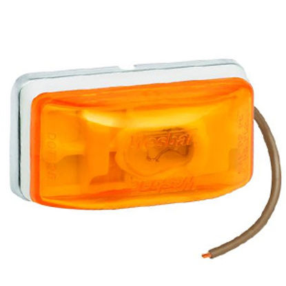 Picture of Bargman  Amber 2-1/8"x1-1/8"x1-1/16" Side Marker Light 203233 18-0342                                                        