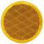 Picture of Peterson Mfg. Quick Mount 3-3/16" Round Amber Stick-On Reflector V475A 18-0384                                               