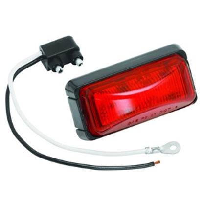 Picture of Bargman  Red 2.6"x1.2"x1.03" LED Side Marker Light 42-37-401 18-0454                                                         