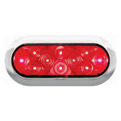 Picture of Peterson Mfg.  Red 7-1/2"x3-1/4" LED Turn/ Tail Light V423XR-4 18-0540                                                       