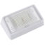 Picture of Green LongLife  Clear w/Amber Lens Rectangular LED Porch Light 9090119 18-1395                                               